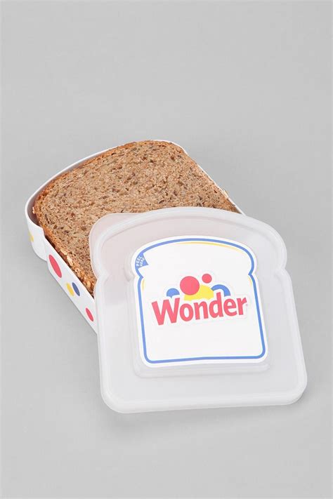 wonder bread metal lunch box|Wonder Bread Sandwich Keeper .